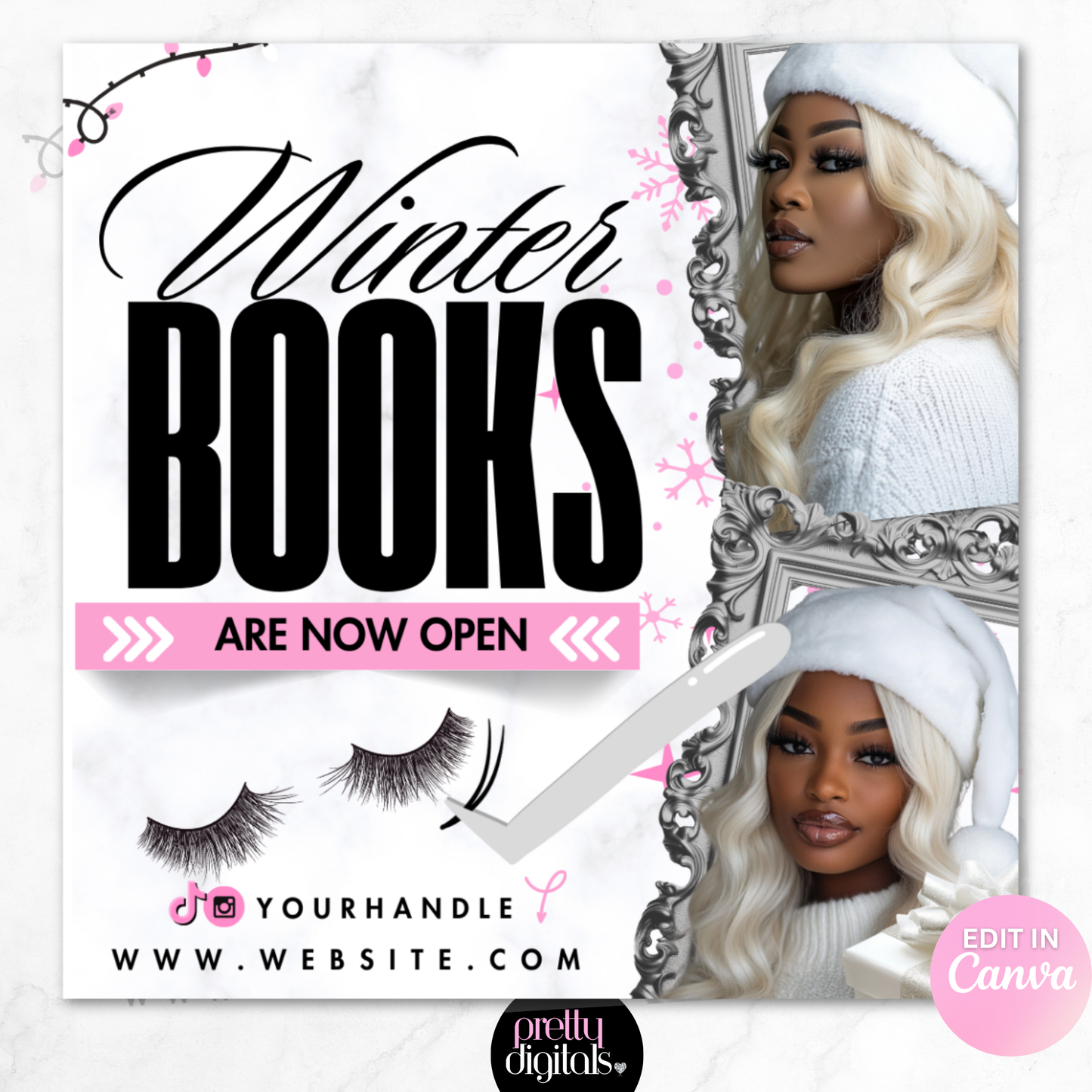 Winter Booking Flyer -  Editable in Canva (Copy)